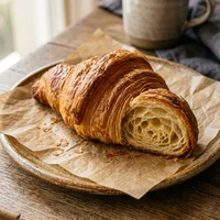 Croissant Puro Manteiga, Padaria Manteiga & Folha
