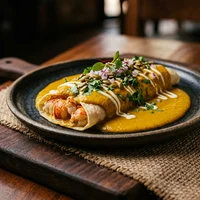 Enchilada de Lagosta ao Mole Amarelo, Casa Pimienta