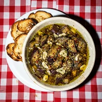 Antepasto de Berinjela, Massa na Hora