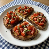 Bruschetta de Tomate e Manjericão, Trattoria Bella Voce