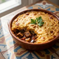 Escondidinho Árabe de Cordeiro com Berinjela, Cozinha do Levante