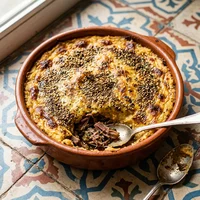 Escondidinho Árabe de Costela Defumada, Za'atar e Grelha
