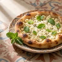 Esfiha de Queijo Branco com Hortelã, Cozinha do Levante