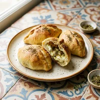 Esfiha Fechada de Queijo e Za'atar, Za'atar e Grelha