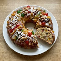 Bolo Rei de Frutas Cristalizadas, Confeitaria Flor de Laranjeira