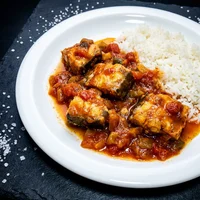Filé de Cação ao Molho de Tomate, Peixaria do Cais