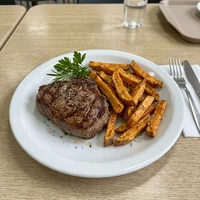 Filé com Fritas de Batata-Doce, Marmita Leve