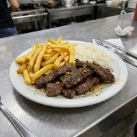 Filé com Fritas para Dois, Marmitaria Tampa Azul