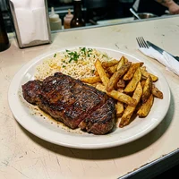 Filé com Fritas na Manteiga de Garrafa, Marmitaria Fogão de Lenha