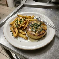 Filé de Palmito com Fritas, Verde na Marmita