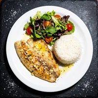 Filé de Tilápia Grelhado, Peixaria do Cais