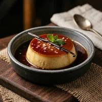 Flan de Baunilha em Fava, Casa Pimienta