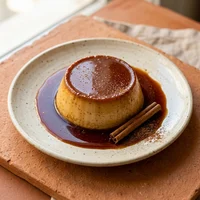 Flan de Canela, Brasa e Milho