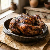 Frango Caipira Assado na Lenha, Frango Caipira do Fogão de Lenha
