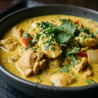 Frango ao Curry Suave e Coco, Coquelet Dourado