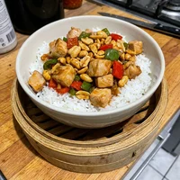 Frango Xadrez no Pote, Pote de Bambu