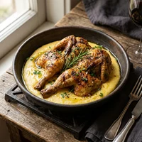 Galeto ao Primo Canto com Polenta, Rancho do Carreteiro