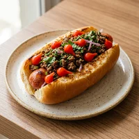Dog de Carne Moída com Biquinho, Ardido Lanches