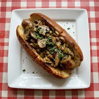 Dog de Cogumelo e Alho-poró, Broto Verde Lanches