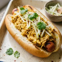 Dog de Frango ao Curry, Chapa de Cobre