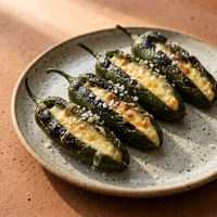 Jalapeño Assado na Brasa, Brasa e Milho