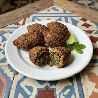 Kibe Frito de Lentilha, Sfiha Verde