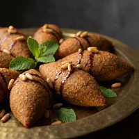 Kibe Frito de Cordeiro e Pinoli, Cedro e Sumagre