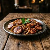 Linguiça Artesanal de Porco Caipira, Fogo e Farinha