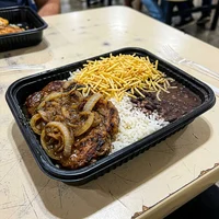 Marmitex M de Bife Acebolado, Quentinha de Ferro