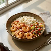 Marmita de Camarão ao Alho e Óleo, Marmitaria Peixe na Folha