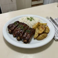 Marmita de Costelinha Suína com Barbecue, Brasa e Marmita