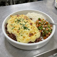 Marmita de Escondidinho de Carne Seca, Marmitaria Tampa Azul
