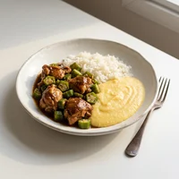 Marmita de Frango com Quiabo e Angu, Marmitaria Tutu e Angu