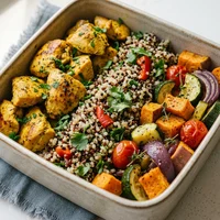 Marmita de Frango de Açafrão com Quinoa, Casa Quinoa