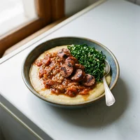 Marmita de Linguiça Artesanal com Angu, Marmitaria Tutu e Angu