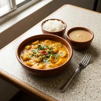 Marmita de Moqueca de Banana e Camarão, Marmitaria Peixe na Folha