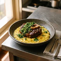 Marmita de Ossobuco com Risoto de Açafrão, Marmitaria Ponto do Chef