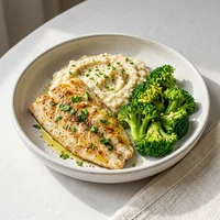Marmita de Peixe Branco com Purê de Couve-Flor, Mar & Folha