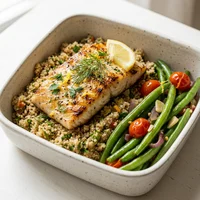 Marmita de Peixe Branco com Amaranto, Casa Quinoa