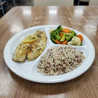 Marmita de Tilápia Assada com Legumes, Marmita Leve