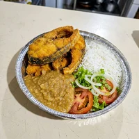 Marmita Grande de Peixe Frito com Pirão, Marmitaria Fogão de Lenha