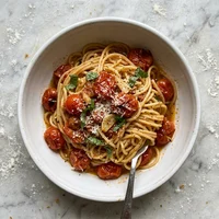 Espaguete ao Tomate-Cereja Confitado, Orto Verde