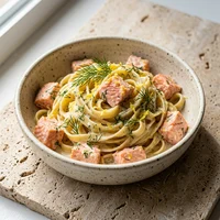 Fettuccine ao Salmão e Limão, Mare Nostro