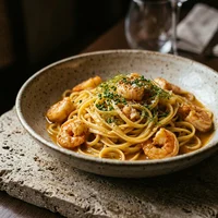 Linguine de Sêmola com Lagostim, Radice