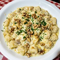 Nhoque ao Gorgonzola, Massa na Hora