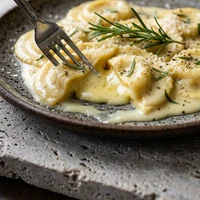 Ravióli de Fonduta com Alecrim, Alta Nebbia