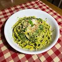 Talharim ao Pesto de Manjericão, Massa na Hora