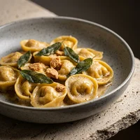 Tortelli de Abóbora com Amaretto, Alta Nebbia