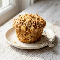 Muffin de Maçã com Aveia, Fermento Vivo
