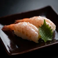 Niguiri de Camarão Doce (2 un.), Omakase Tsuki